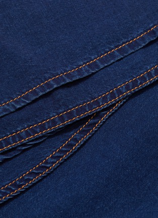 Detail View - Click To Enlarge - SONIA RYKIEL - Belted high-low chambray skirt
