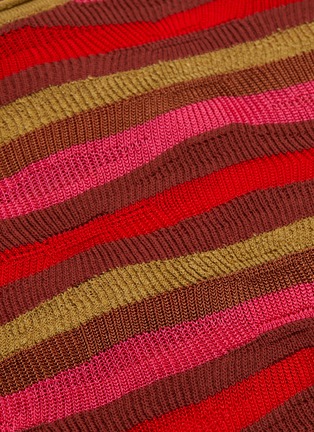  - SONIA RYKIEL - Ruffle sleeve stripe sweater