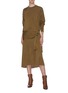 Figure View - Click To Enlarge - SONIA RYKIEL - Metallic knit midi skirt