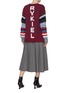 Figure View - Click To Enlarge - SONIA RYKIEL - Logo back stripe sleeve chunky marled wool sweater