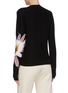 Back View - Click To Enlarge - SONIA RYKIEL - Flower intarsia sleeve wool cardigan
