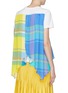 Back View - Click To Enlarge - MIRA MIKATI - 'Let's Escape' slogan patch check plaid back T-shirt