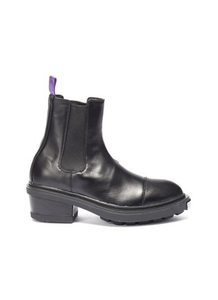 Main View - Click To Enlarge - EYTYS - 'Nikita' metallic bumper leather Chelsea boots