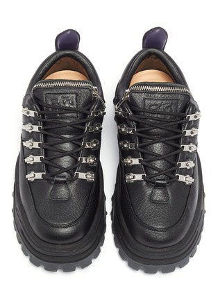 Detail View - Click To Enlarge - EYTYS - 'Angel Stash' zip leather chunky sneakers