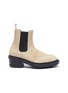 Main View - Click To Enlarge - EYTYS - 'Nikita' metallic bumper snake embossed leather Chelsea boots