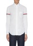 Main View - Click To Enlarge - THOM BROWNE  - Stripe sleeve shirt