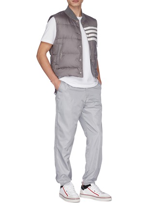 Figure View - Click To Enlarge - THOM BROWNE  - Stripe down puffer vest