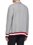 Back View - Click To Enlarge - THOM BROWNE  - Stripe hem oversized jersey cardigan