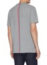 Back View - Click To Enlarge - THOM BROWNE - Stripe back piqué T-shirt