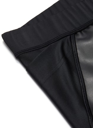  - SACAI - Panelled faux leather leggings