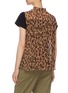 Back View - Click To Enlarge - SACAI - Pleated leopard print back T-shirt