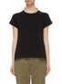 Main View - Click To Enlarge - SACAI - Pleated leopard print back T-shirt