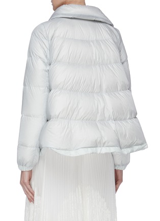 Back View - Click To Enlarge - SACAI - Slant zip high neck down puffer jacket