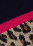  - SACAI - Contrast yoke leopard jacquard turtleneck sweater
