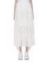 Main View - Click To Enlarge - SACAI - Lace panel pleated handkerchief skirt