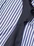  - SACAI - Ruffle panelled stripe shirt