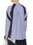 Back View - Click To Enlarge - SACAI - Ruffle panelled stripe shirt