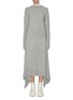 Main View - Click To Enlarge - SACAI - Smocked ruffle back wool knit dress