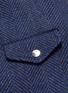  - SACAI - Layered flap pocket herringbone tweed biker jacket