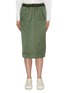 Main View - Click To Enlarge - SACAI - Zip godet outseam drawstring nylon skirt