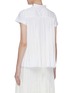 Back View - Click To Enlarge - SACAI - Lace panel pleated back T-shirt
