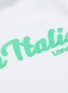  - SACAI - x Bar Italia textured slogan print hoodie