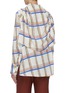 Back View - Click To Enlarge - AKIRA NAKA - Cowl neck drape check plaid chiffon top