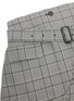  - THE KEIJI - Belted blazer hem panel check plaid shorts