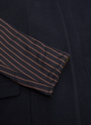  - THE KEIJI - Reversible stripe sleeve flap pocket coat