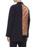 Back View - Click To Enlarge - THE KEIJI - Reversible satin inside-out panel asymmetric blazer
