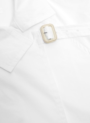  - THE KEIJI - Buckled layered panel high neck shirt