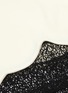 Detail View - Click To Enlarge - TOGA ARCHIVES - Sash scarf neck graphic embroidered lace hem dress