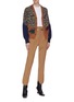 Figure View - Click To Enlarge - TOGA ARCHIVES - Colourblock animal print jacquard cardigan