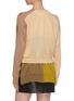 Back View - Click To Enlarge - TOGA ARCHIVES - Colourblock extended hem wool blend cardigan
