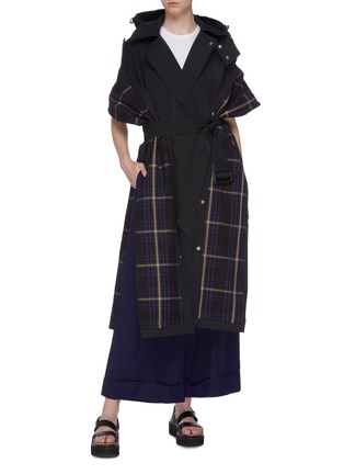 Figure View - Click To Enlarge - TOGA ARCHIVES - Belted hooded trench coat