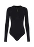 Main View - Click To Enlarge - BEN TAVERNITI UNRAVEL PROJECT  - Logo embroidered long sleeve raglan bodysuit