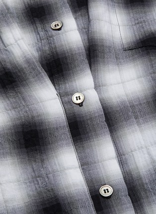  - BEN TAVERNITI UNRAVEL PROJECT  - Check plaid darted waist shirt