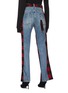 Back View - Click To Enlarge - BEN TAVERNITI UNRAVEL PROJECT  - Check plaid denim panelled pants