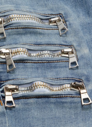  - BEN TAVERNITI UNRAVEL PROJECT  - Zip ripped skinny jeans