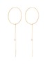 Main View - Click To Enlarge - CHARLOTTE LEBECK - 'Coco Creole' freshwater pearl fringe drop hoop earrings