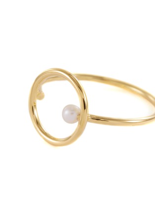 Detail View - Click To Enlarge - CHARLOTTE LEBECK - 'Issa' freshwater pearl hoop ring