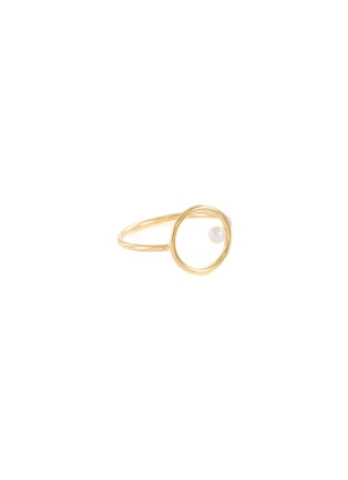 Main View - Click To Enlarge - CHARLOTTE LEBECK - 'Issa' freshwater pearl hoop ring