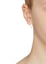 Figure View - Click To Enlarge - CHARLOTTE LEBECK - 'Ella Pin' freshwater pearl cuff hook earrings