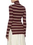 Back View - Click To Enlarge - PLAN C - Stripe Merino wool rib knit turtleneck sweater
