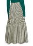 Back View - Click To Enlarge - PLAN C - Tiered pleated geometric print skirt