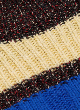  - PLAN C - Stripe colourblock turtleneck sweater