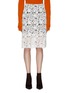 Main View - Click To Enlarge - CHLOÉ - Floral guipure lace pencil skirt