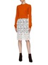 Figure View - Click To Enlarge - CHLOÉ - Floral guipure lace pencil skirt