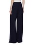 Back View - Click To Enlarge - CHLOÉ - Bow wrap panel silk crepe wide leg pants
