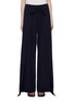 Main View - Click To Enlarge - CHLOÉ - Bow wrap panel silk crepe wide leg pants